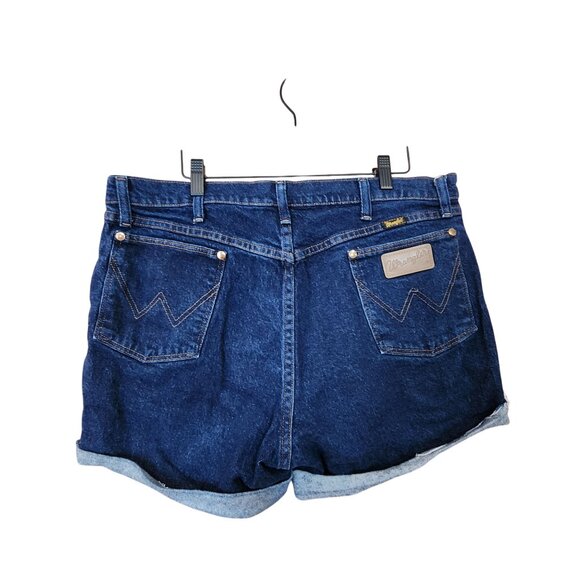 Wrangler Womens High-Waisted Cut off booty Denim Shorts 38 - Picture 2 of 3